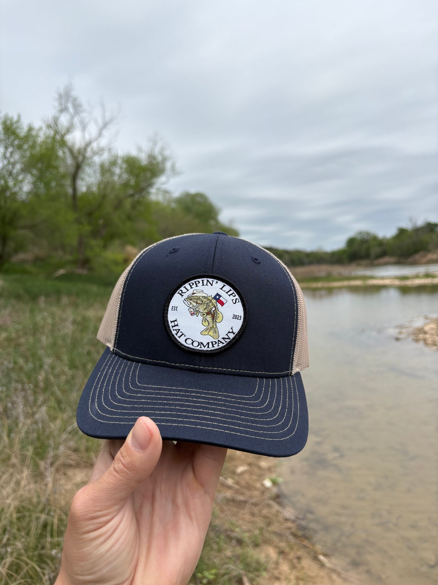 Rippin’ Lips Classic Bass Trucker - Navy/Khaki