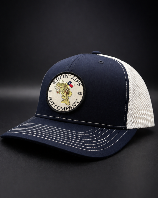 Rippin’ Lips Classic Bass Trucker - Navy/White