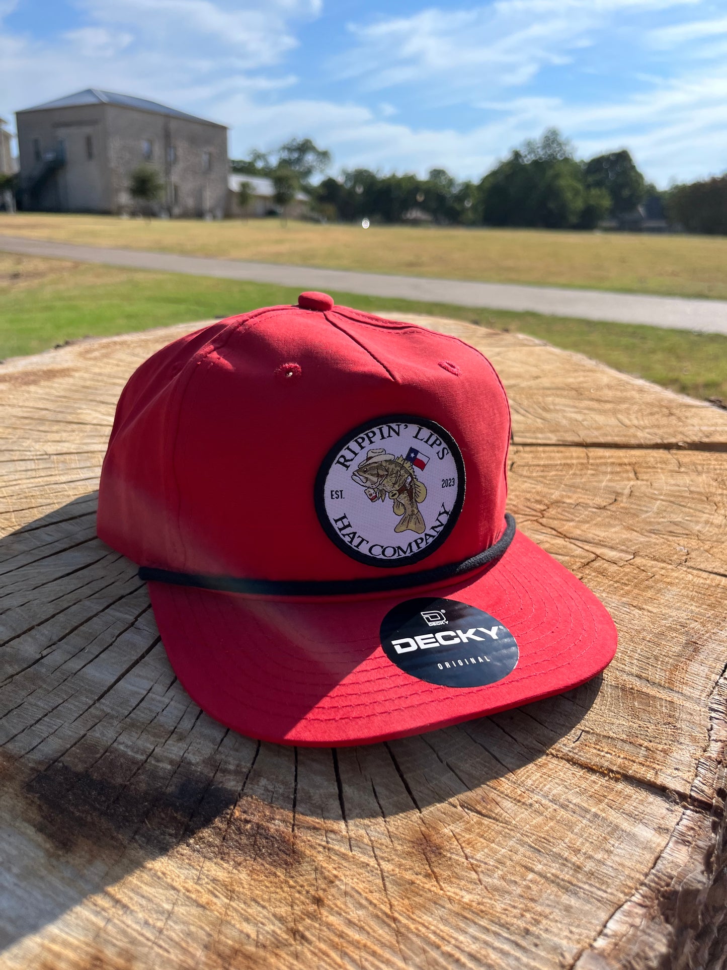 Red & Black Roped SnapBack