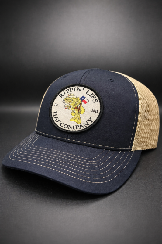 Rippin’ Lips Classic Bass Trucker - Navy/Khaki